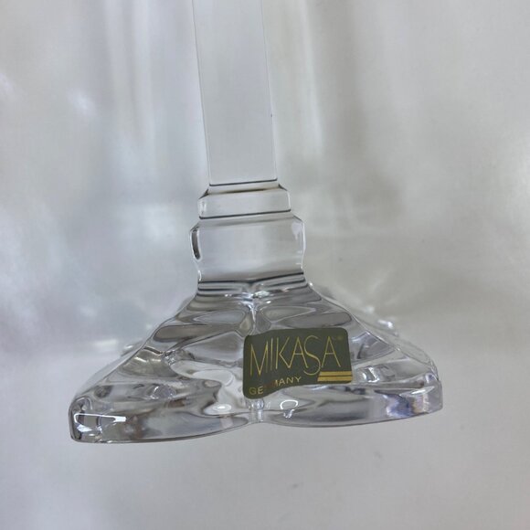 Mikasa Crystal Petals Taper Candle Holders Box Base - Picture 3 of 13